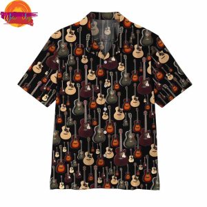 Acoustic Guitar Hawaiian Shirt Style