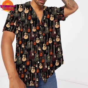 Acoustic Guitar Hawaiian Shirt Style 3