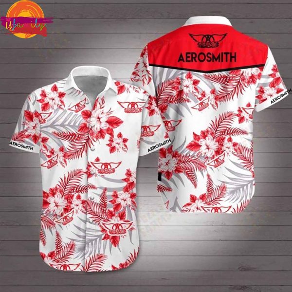 Aerosmith Flowers Hawaiian Shirt