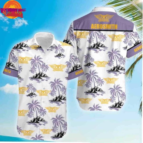 Aerosmith Palm Tree Rock Fans Hawaiian Shirt