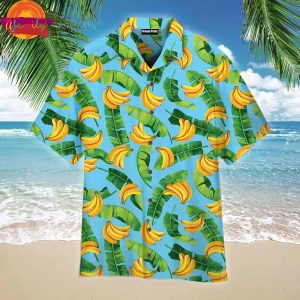 Banana Leaves Pattern Trendy Hawaiian Shirt Style 1