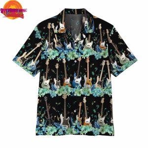 Bass Guitar Hawaiian Shirt Style 1