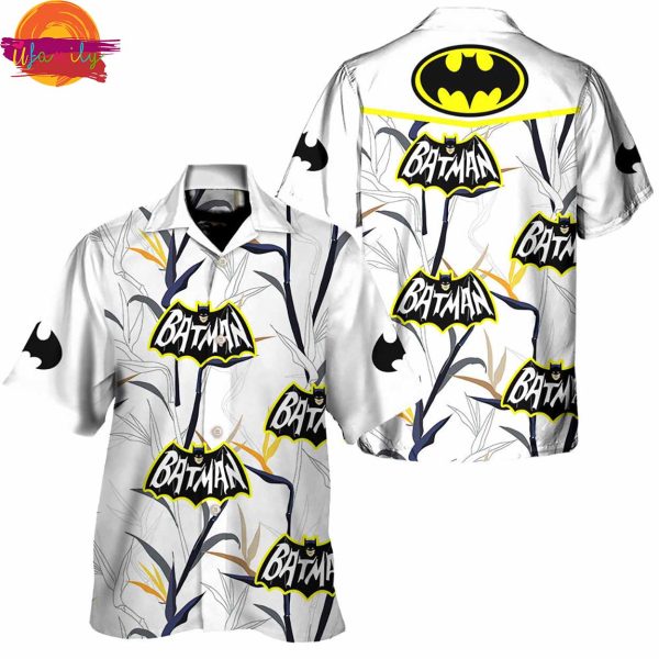 Batman White Hawaiian Shirt