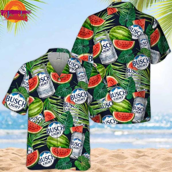 Busch Light Watermelon Hawaiian Shirt Style