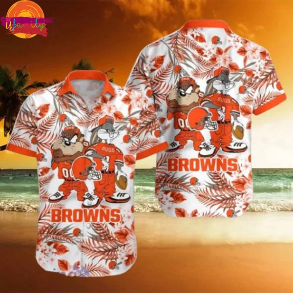 Cleveland Browns Taz And Bugs Hawaiian Shirt Style