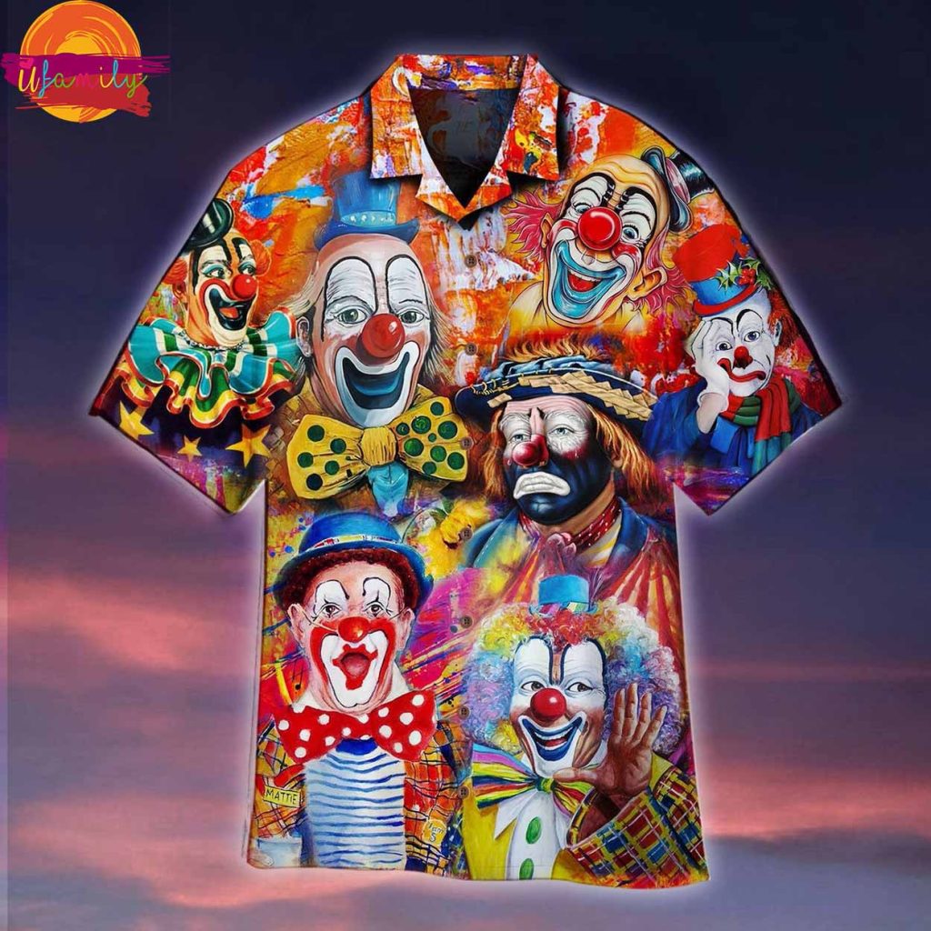 Clown Lovers Halloween Aloha Hawaiian Shirt Style