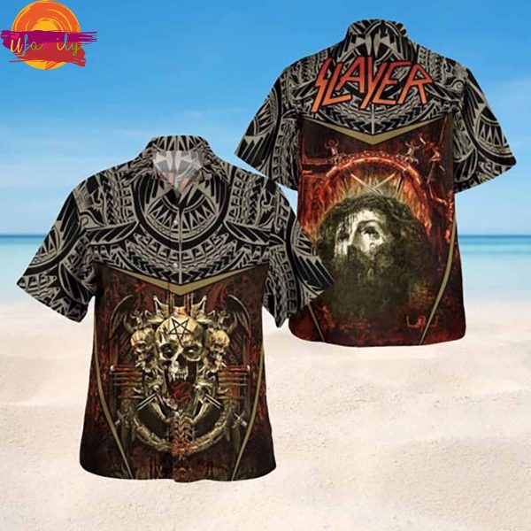 Crown of Skulls Slayer Hawaiian Shirt