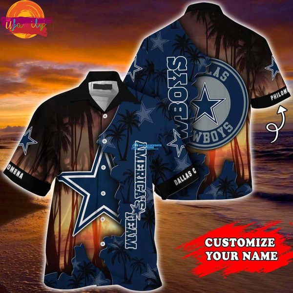 Custom Dallas Cowboys Design Hawaiian Shirt Style