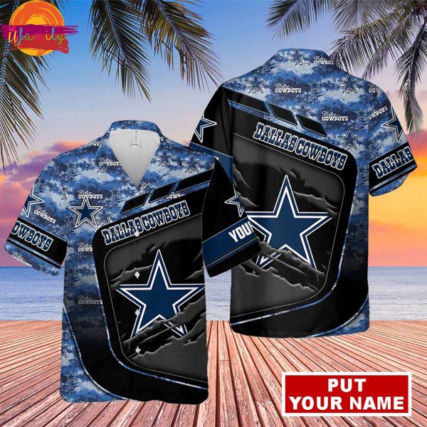 Custom Dallas Cowboys Pattern Hawaiian Shirt Style