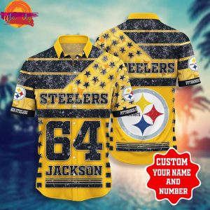 Custom NFL Hawaiian Shirt Pittsburgh Steelers Style