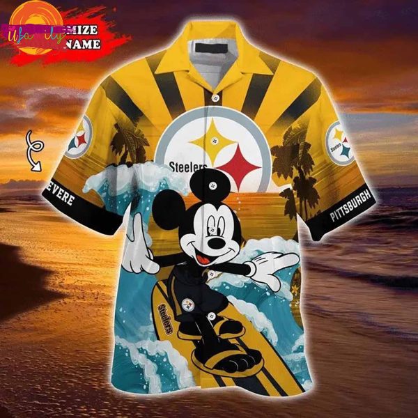 Custom NFL Pittsburgh Steelers Mickey Mouse Hawaiian Shirt Style