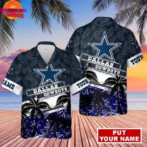 Custom Name Dallas Cowboys Hawaiian Shirt For Men