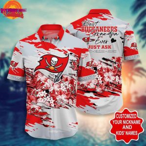 Custom Tampa Bay Buccaneers Tropical Hawaiian Shirt