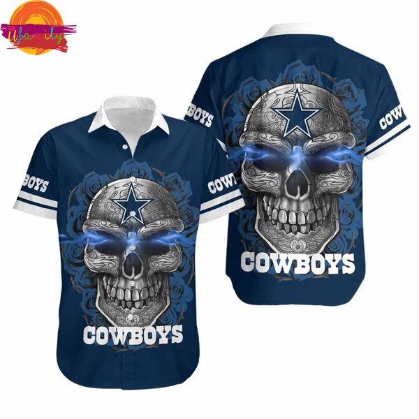 Dallas Cowboys Skull Hawaiian Shirt Style