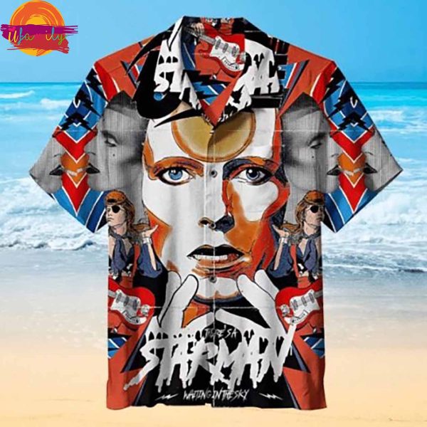 David Bowie Starman Hawaiian Shirt Style