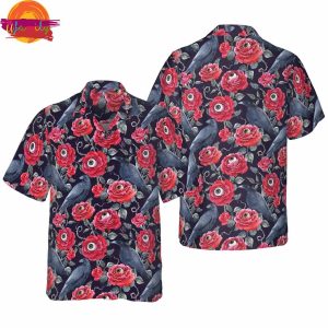 Demon Evils Rose Halloween Hawaiian Shirt 1