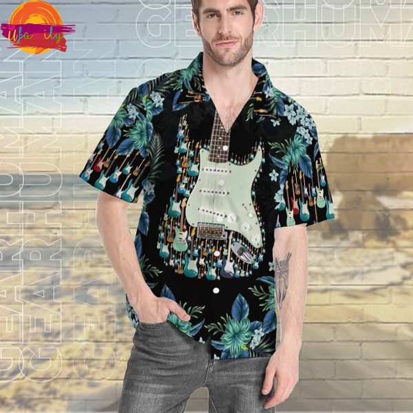 Electric Guitar Hawaiian Shirt Gifts For Men