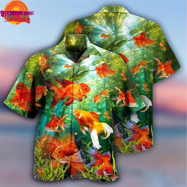 Fish Goldfish Beautiful Love It Hawaiian Shirt