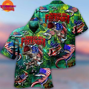 Fishing Hooked On Freedom Limited Edition Hawaiian Shirt