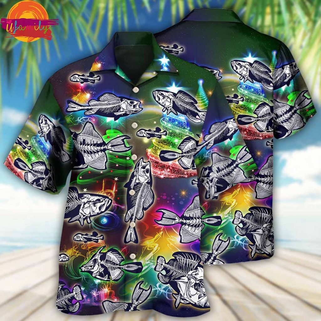 Fishing Lover Amazing Merry Christmas Hawaiian Shirt Style