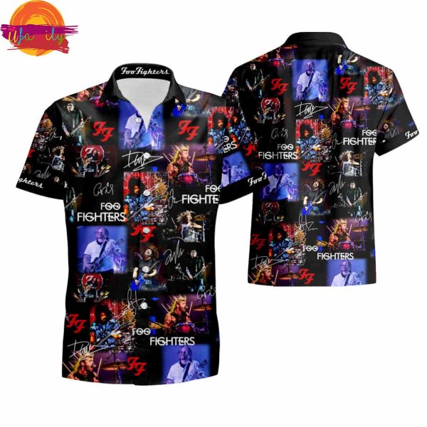 Foo Fighters All Over Printed Hawaiian Shirt