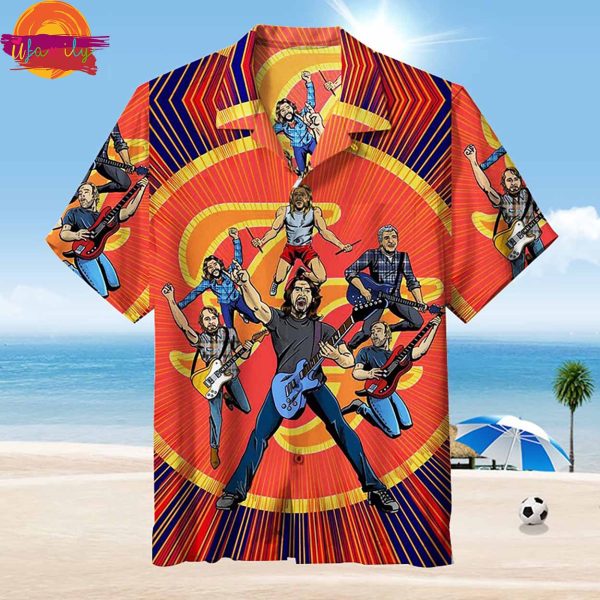 Foo Fighters Universal Hawaiian Shirt Style