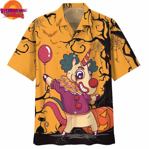 Funny Clown Halloween Hawaiian Shirt Style