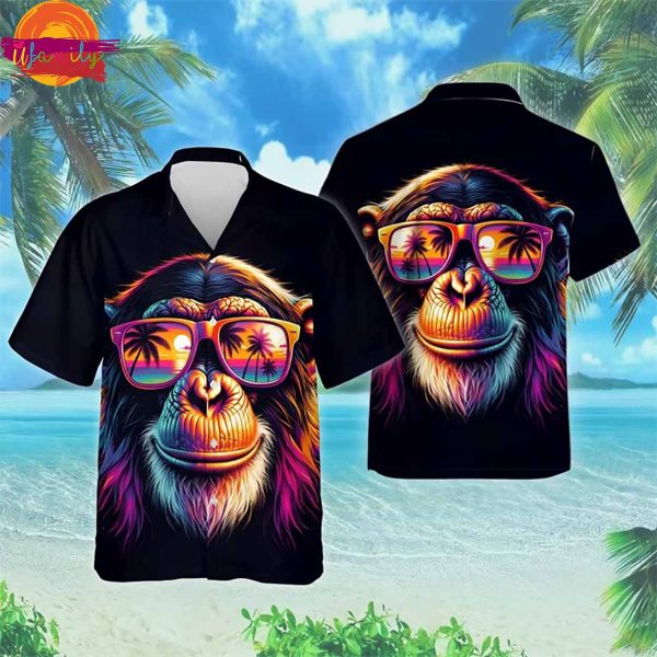 Funny Monkey 3D Hawaiian Shirt