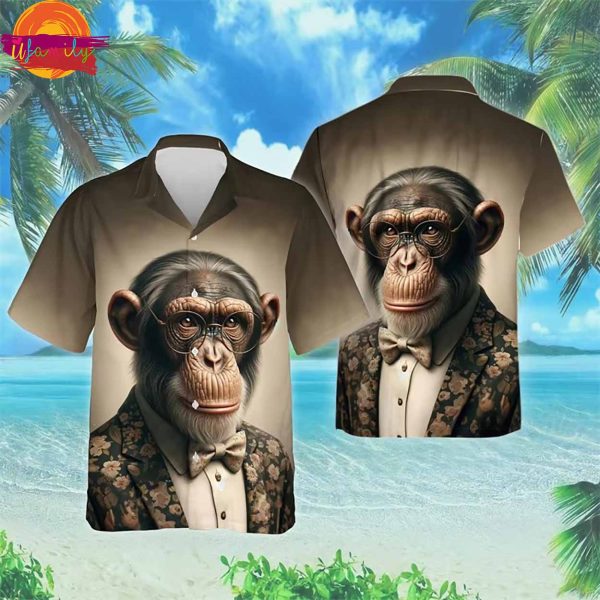 Funny Monkey Hawaiian Shirt Style