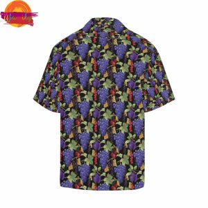 Grape Pattern Fruits Hawaiian Shirt Style 2