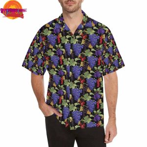 Grape Pattern Fruits Hawaiian Shirt Style 3