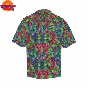 Grape Pattern Hawaiian Shirt Design