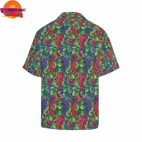 Grape Pattern Hawaiian Shirt Design