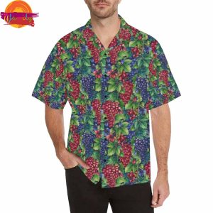 Grape Pattern Hawaiian Shirt Design 3