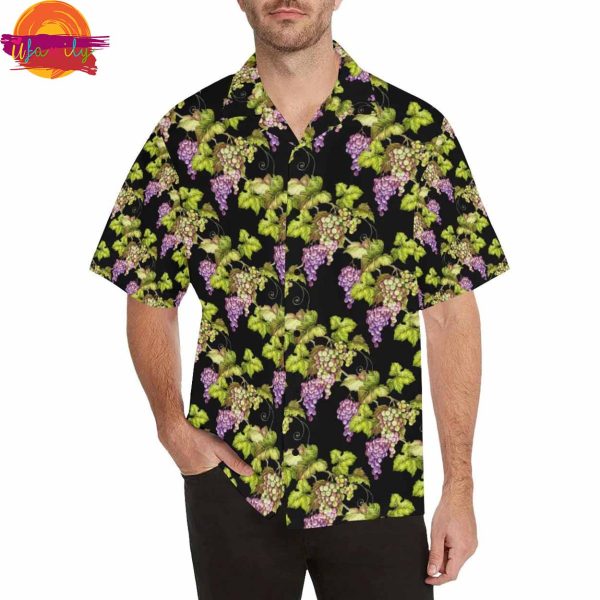 Grape Pattern Hawaiian Shirt Gifts For Men