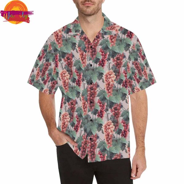 Grape Pattern Hawaiian Shirt Style