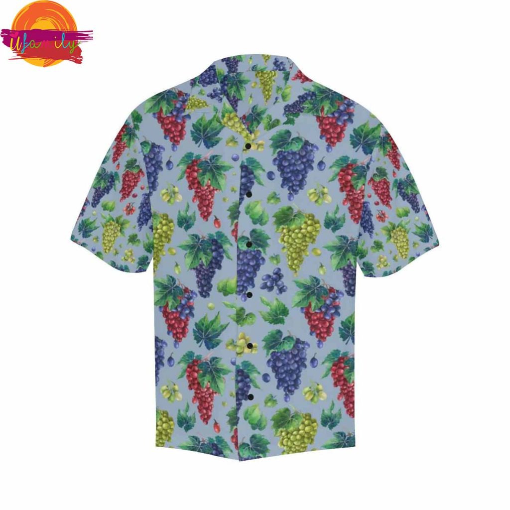 Grape Pattern Summer Hawaiian Shirt