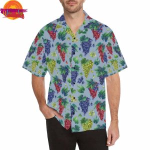 Grape Pattern Summer Hawaiian Shirt 3