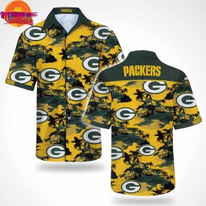 Green Bay Packers Summer Button Up Hawaiian Shirt