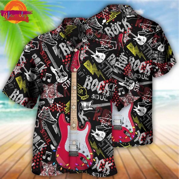 Guitar Rock Soul Merry Christmas Hawaiian Shirt