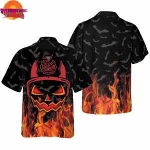 Halloween Firefighter Hawaiian Shirt Style 1