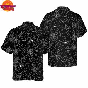 Halloween Spider Web Hawaiian Shirt Gifts For Men 1