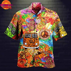 Hippie Halloween Colorful Hawaiian Shirt Style