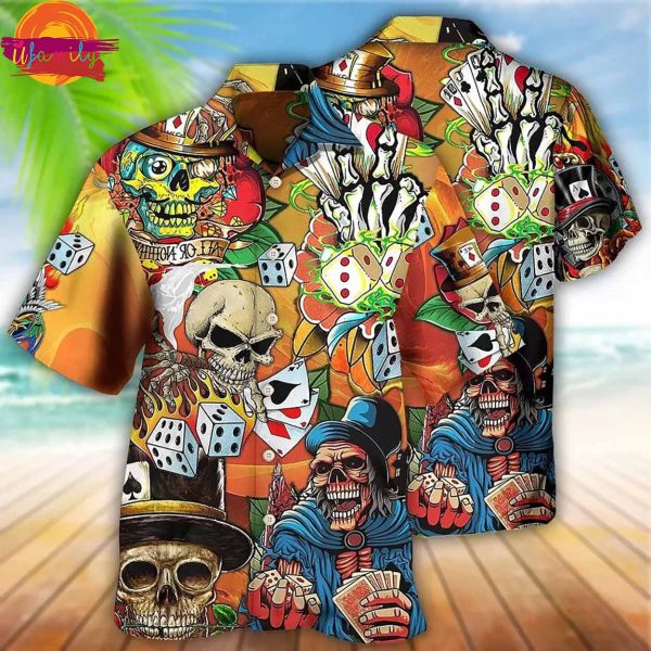 Horror Skull Summer 3D Prints Hawaiian Shirt