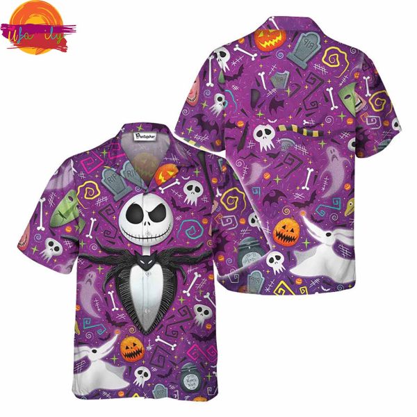 Jack Skellington Halloween Hawaiian Shirt Style