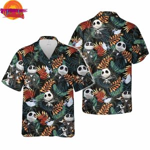 Jack Skellington Summer Tropical Hawaiian Shirt Style 1