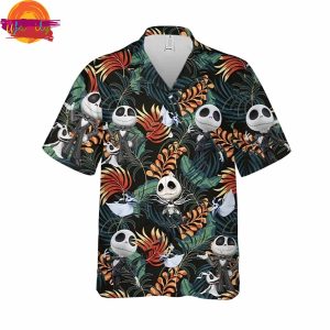 Jack Skellington Summer Tropical Hawaiian Shirt Style 3