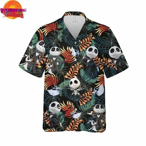 Jack Skellington Summer Tropical Hawaiian Shirt Style