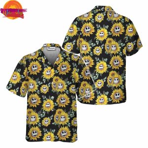 Jack Skellington Sunflower Hawaiian Shirt Style