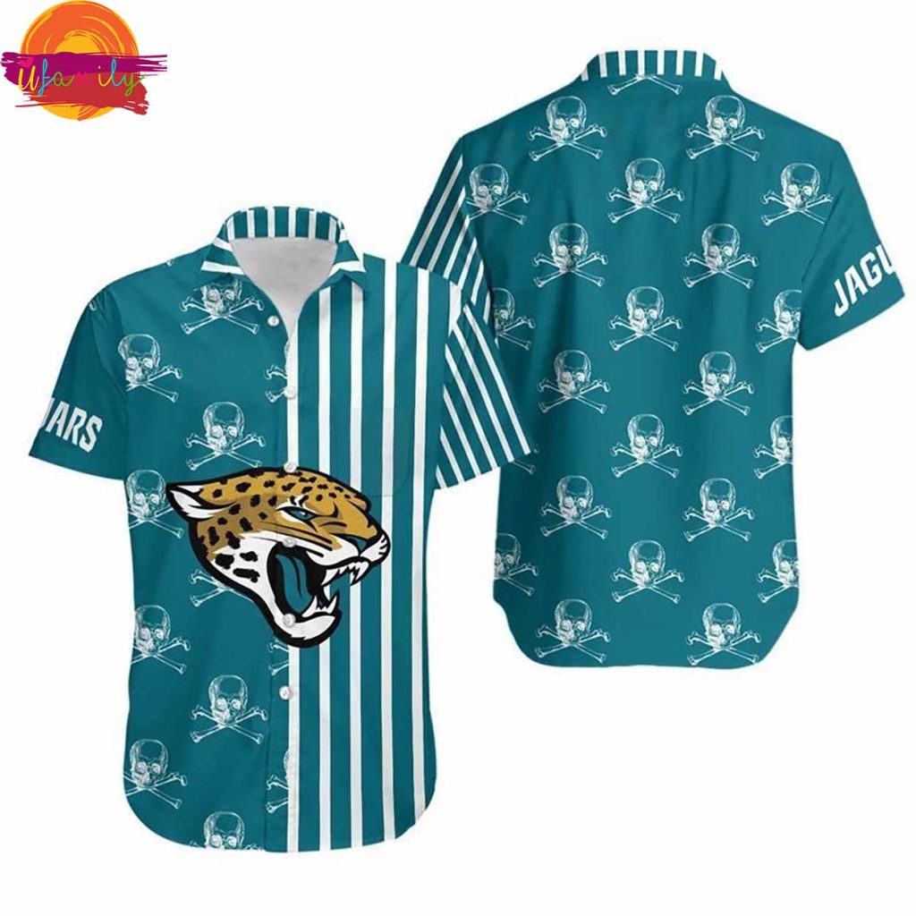 Jacksonville Jaguars Skull Pattern Hawaiian Shirt